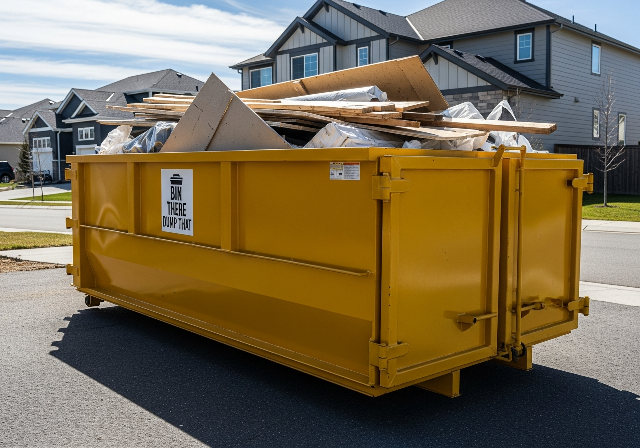 10 yard construction bin rental for small cleanup and landscaping projects in Shawnigan Lake BC