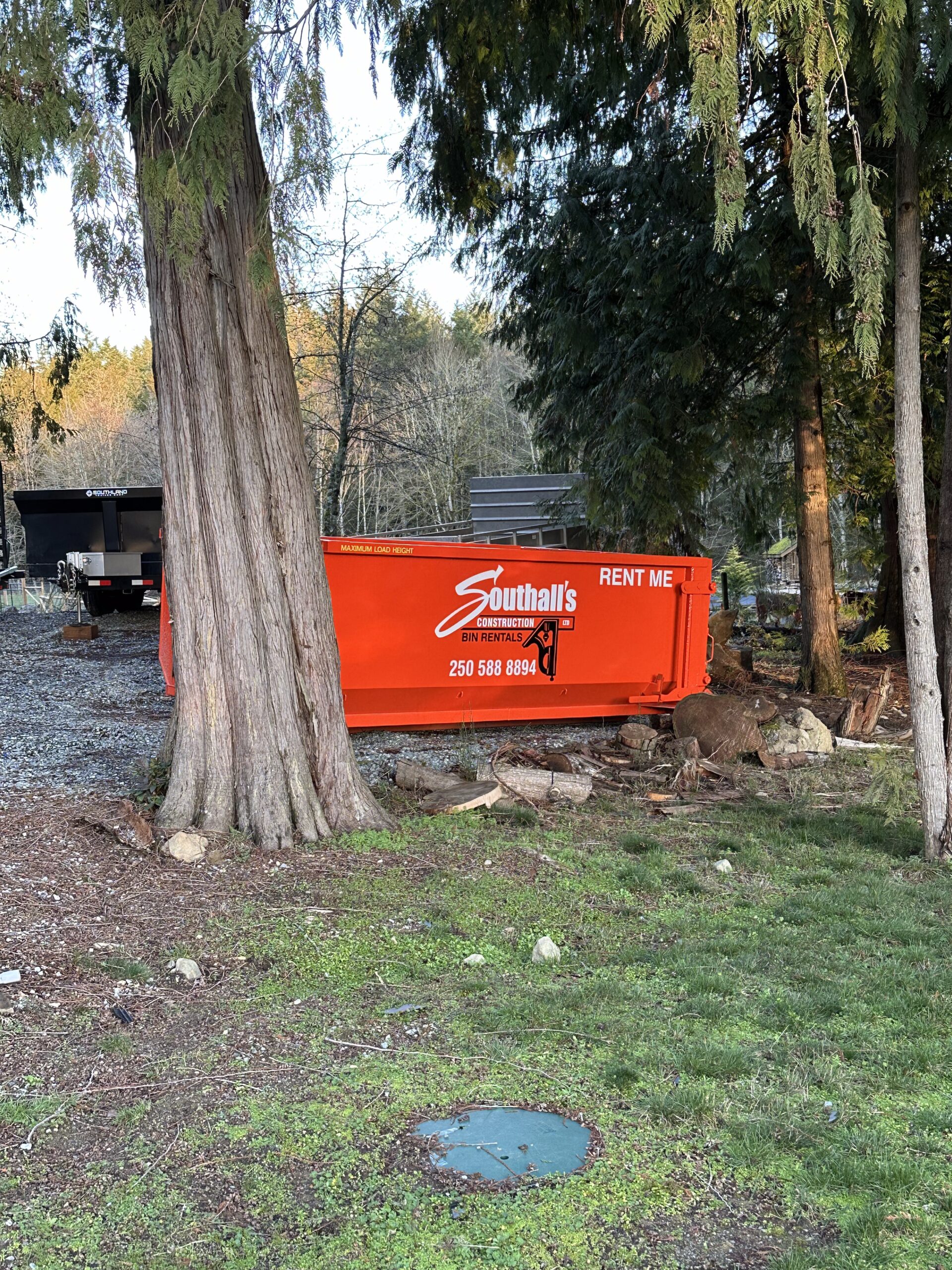 12 yard construction bin rental for demolition waste sorting in Cowichan Valley BC