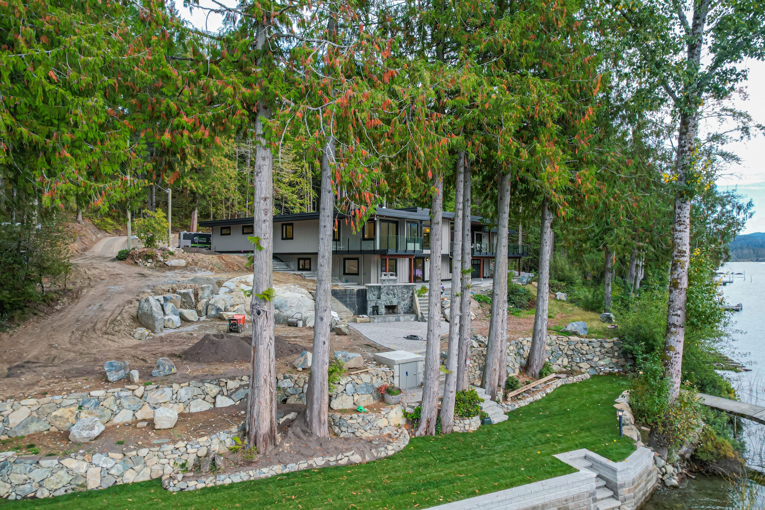 Southall Services crew working on Shawnigan Lake transformation