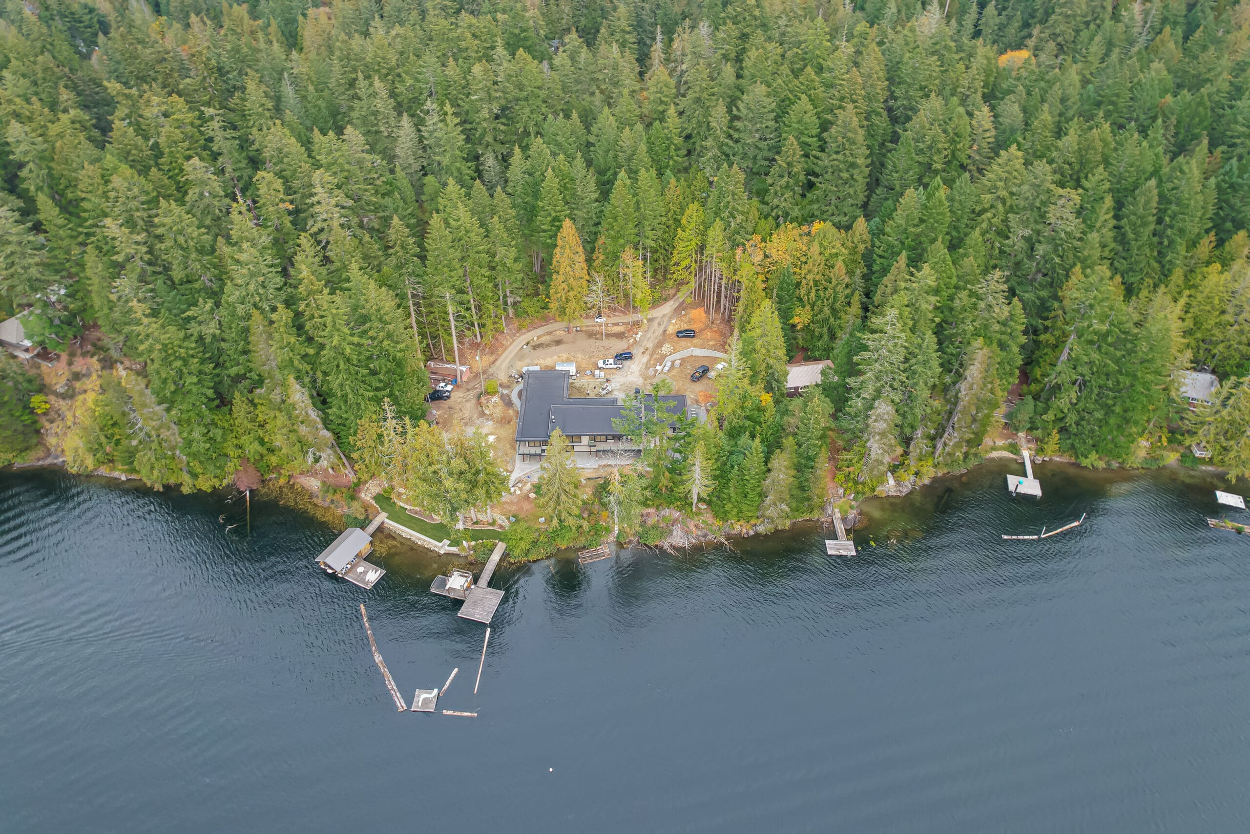 Site work progress at Shawnigan Lake transformation project