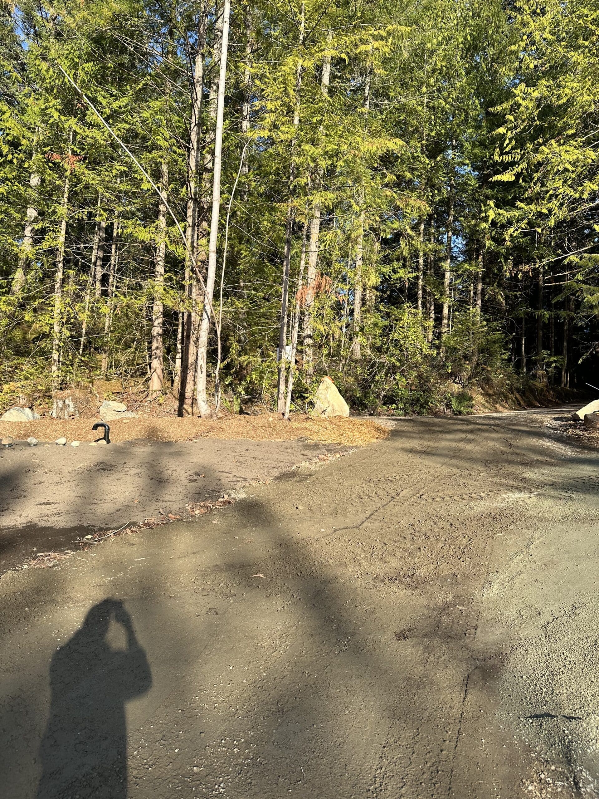 Foundation excavation at Shawnigan Lake Rd transformation project