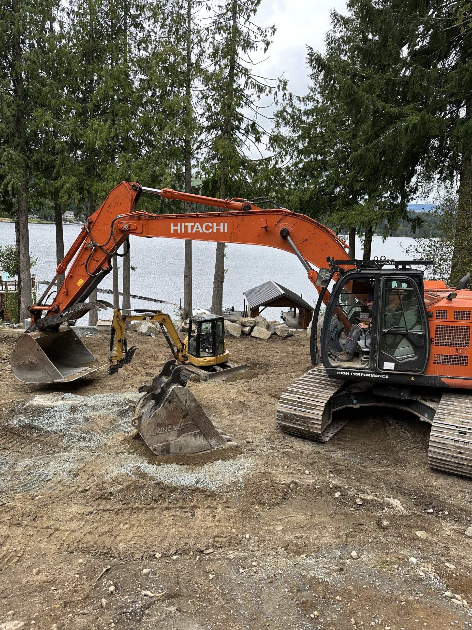 Utility trenching and excavation work in Cowichan Valley BC
