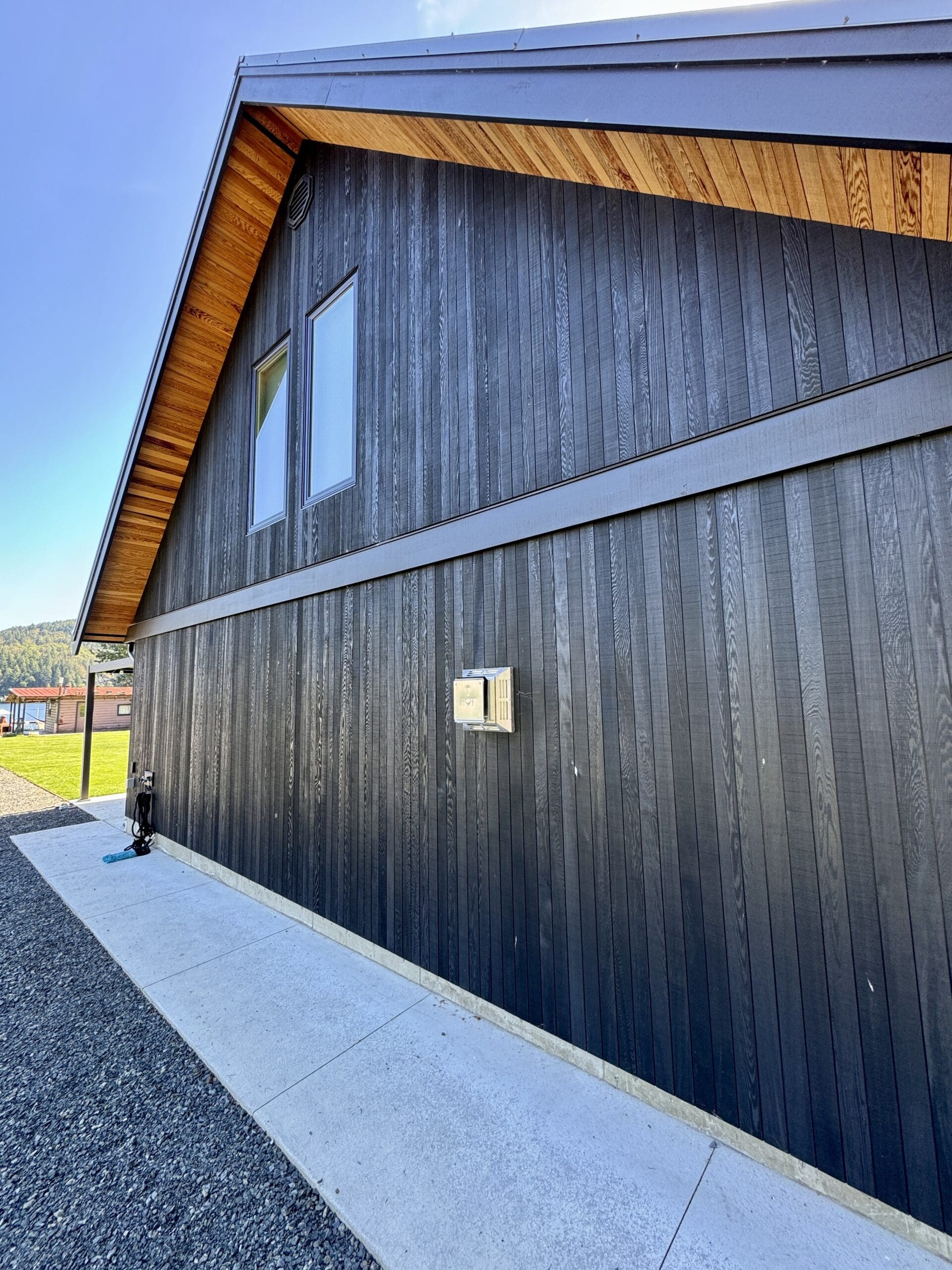 Cabin excavation site preparation at Shawnigan Lake