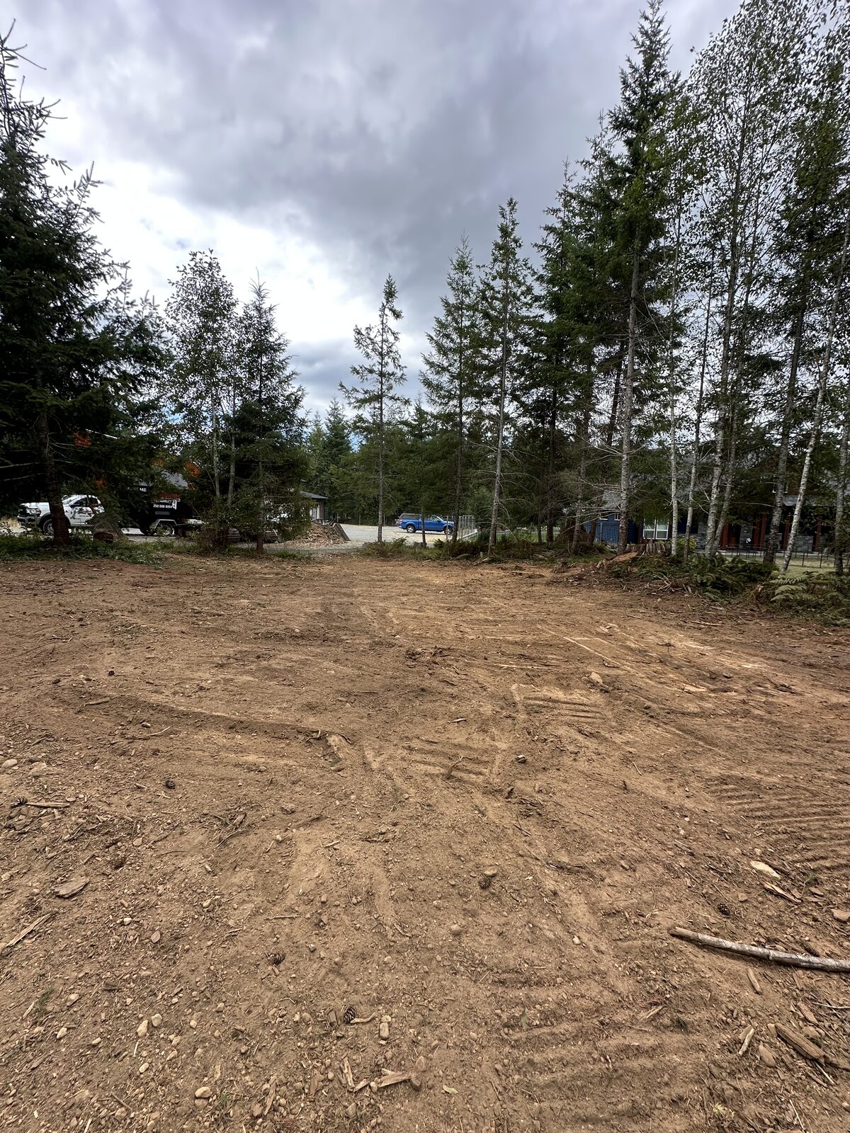 Wide view of the completed West Shawnigan land clearing